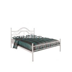 Steel Bed Frame Size 160 - Orbitrend MONZA-160 / White Gloss